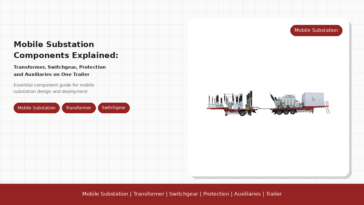 Mobile Substation Components Explained: Transformer, Switchgear, Protection and Auxiliaries on One Trailer