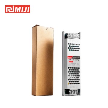 Alimentation ultra-mince 100 W pour caissons lumineux - Choix entre 12 V/8,3 A ou 24 V/4,1 A