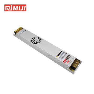 Alimentation linéaire ultra-mince 400 W - 12 V/24 V pour caisson lumineux LED d'intérieur