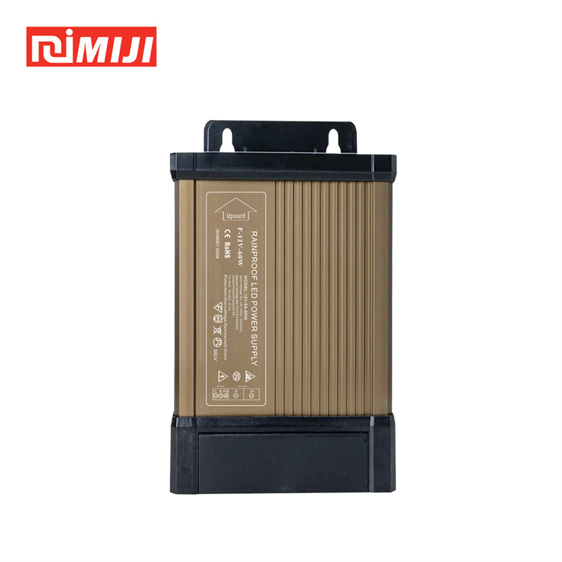 12V 5A 60W Power Supply - Rainproof Design for Outdoor Use