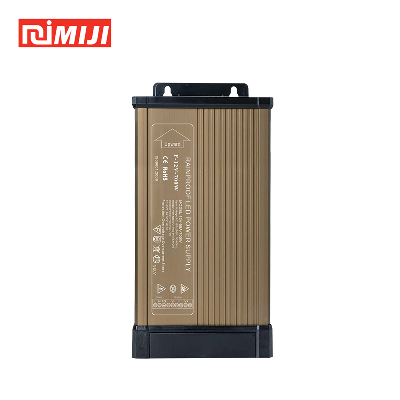 MIJI True Power 700W 12V Rainproof Supply - Full 58.3A for Large LED Projects