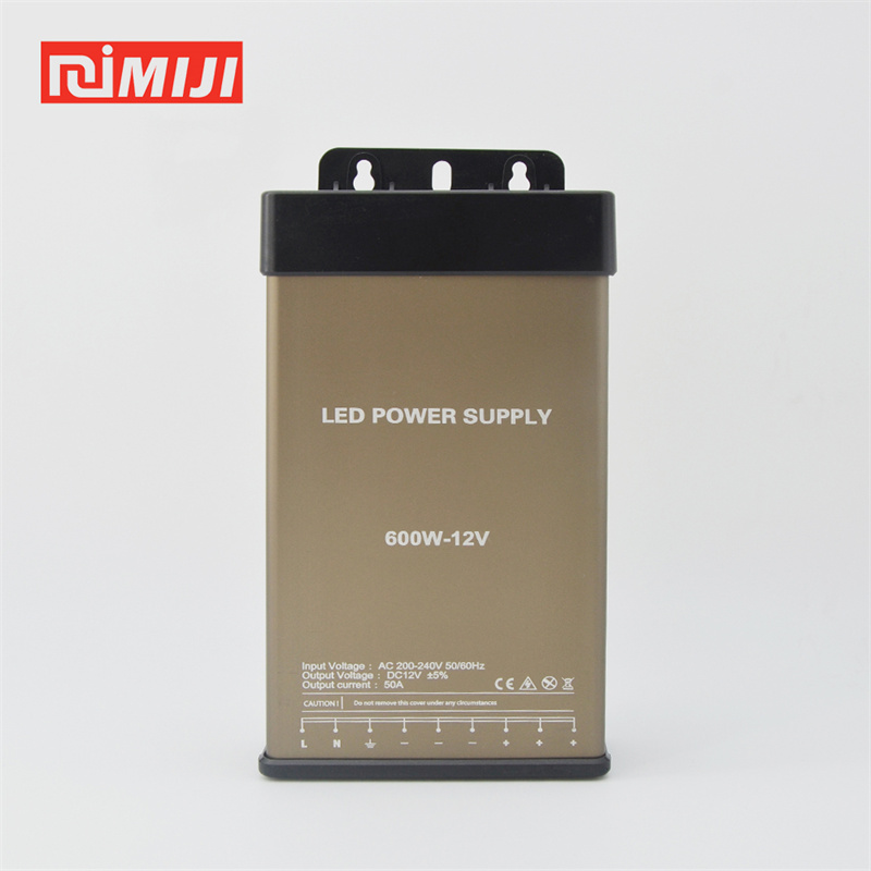 12V 50A 600W HI Light Rainproof Power Supply