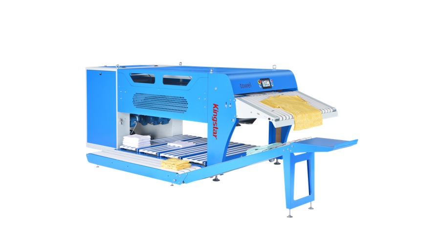Plegadora de toallas Kingstar Automation-Texfinity con soplador de aire