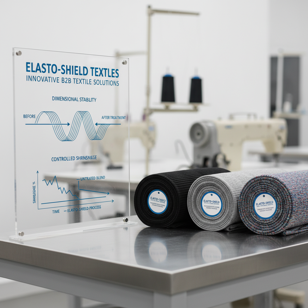 Controlling Dimensional Shrinkage in High-Elasticity Knitted Textile Blends
