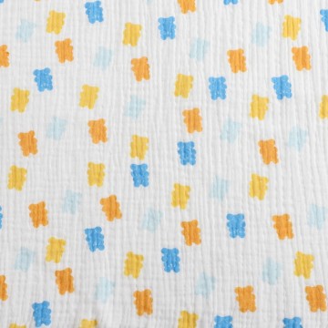 Premium 100% Organic Cotton Double Gauze Crinkle Fabric – Breathable & Versatile Textile