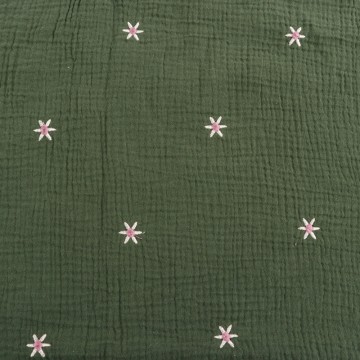 Premium 100% Cotton Embroidery Fabric for Versatile & Custom Apparel