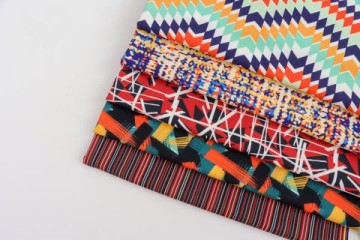 Woven Four-Way Stretch Disorder Digital Print Fabric
