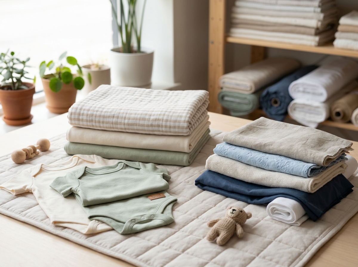 Algodón orgánico vs. muselina: ¿Qué tejido es mejor para la ropa de bebé?
