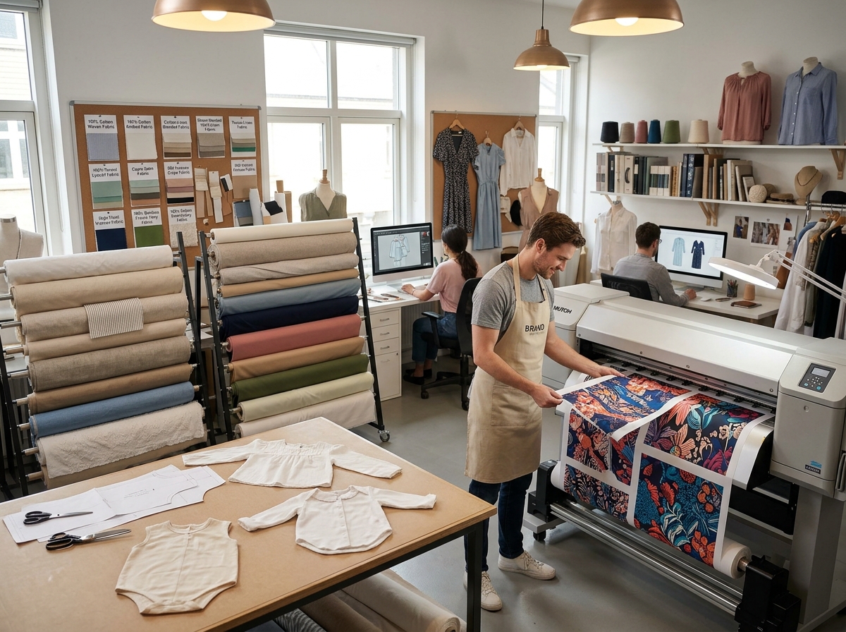 How can 100% polyester digital print fabric speed up brand sampling?