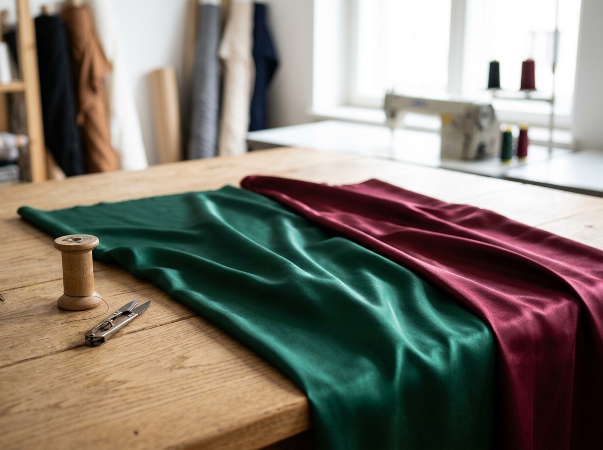 How Does Cupro Satin Fabric Differ from Silk Like Fabric?