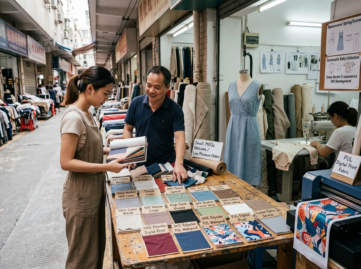 How Can You Source Sustainable Fabric in China Without Large MOQ?