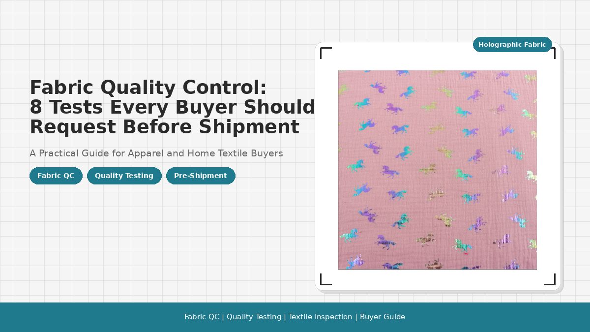 Fabric Quality Control: 8 Tests Every Buyer Should Request Before Shipment