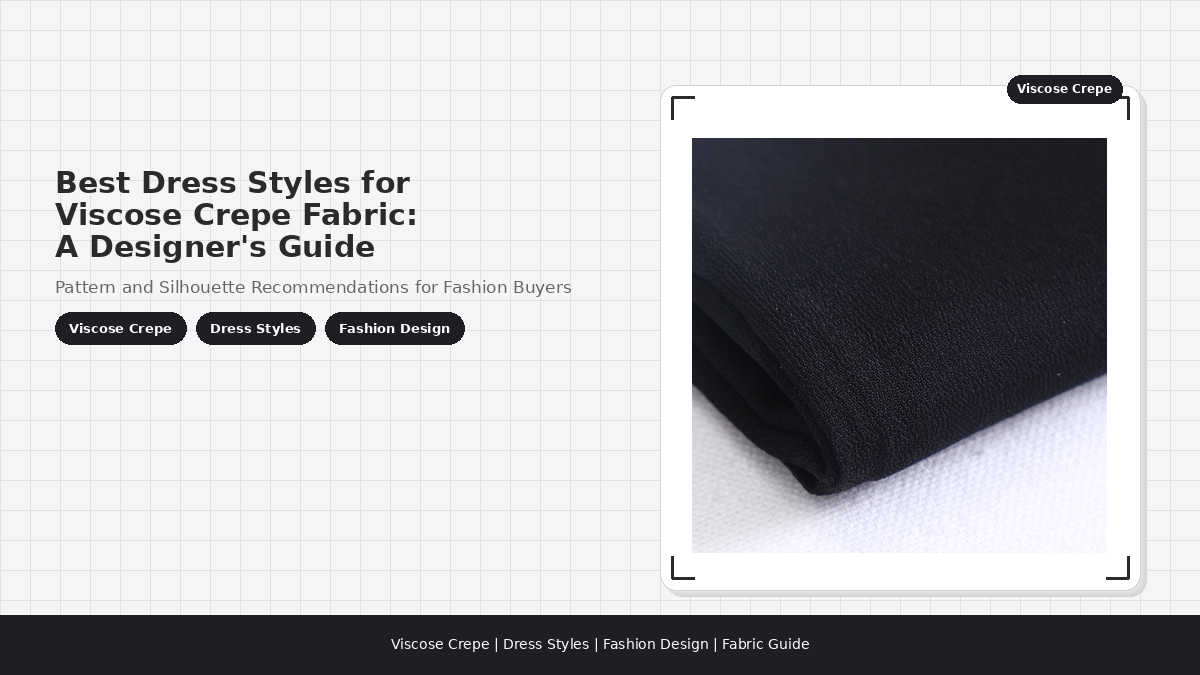 Best Dress Styles for Viscose Crepe Fabric: A Designer's Guide