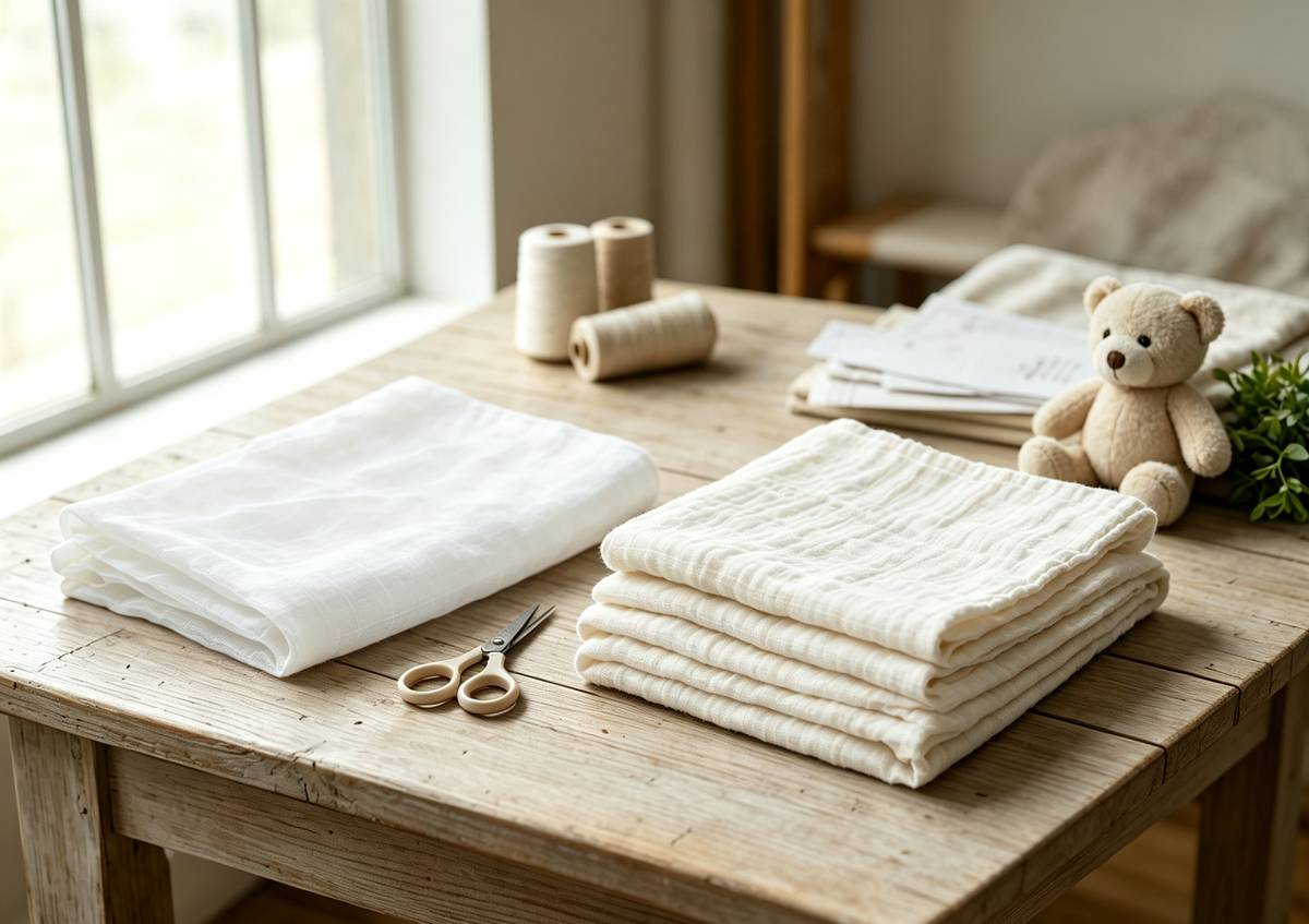 Cotton Gauze Fabric for Baby Swaddle: Why 4-Layer Muslin Beats Single Layer