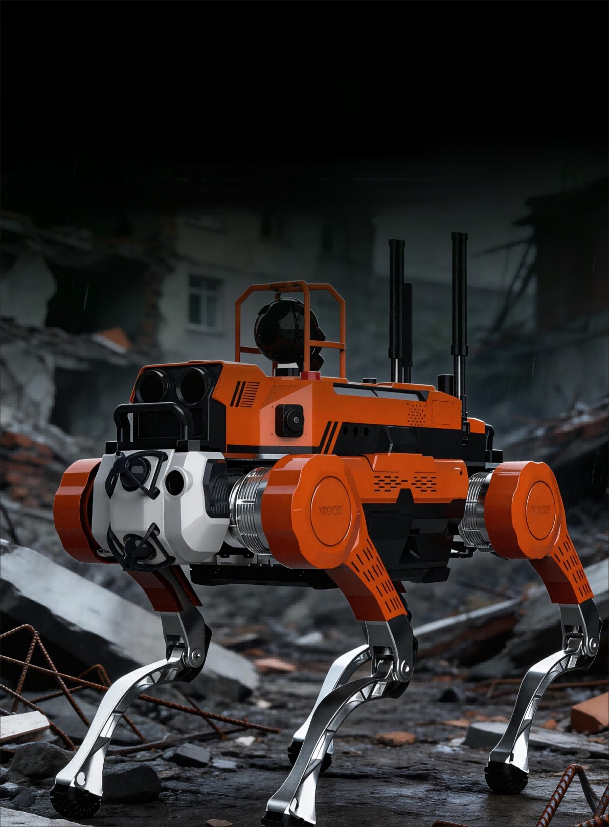 bannière de chien robot de sauvetage d'urgence-1