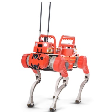 Robot quadrupède d'assistance d'urgence