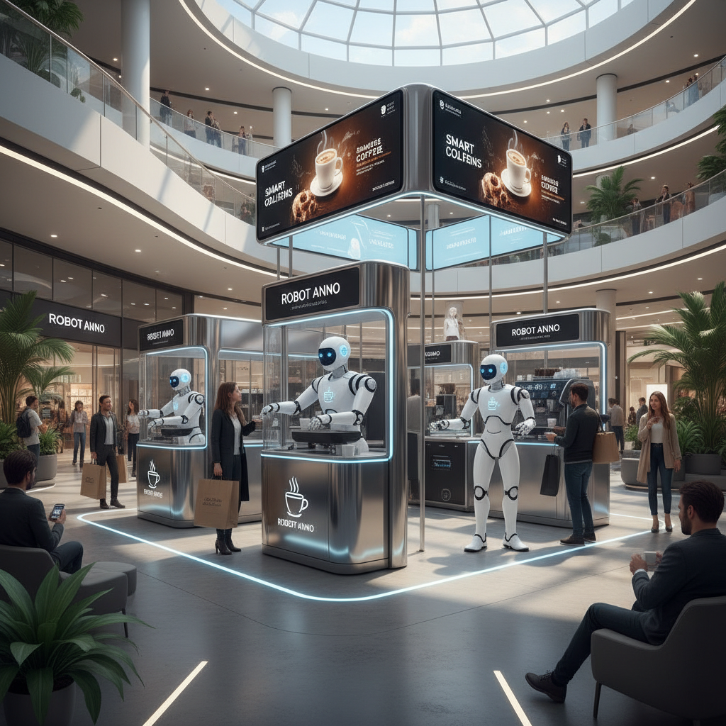 AI Coffee Robots for Global Shopping Malls
