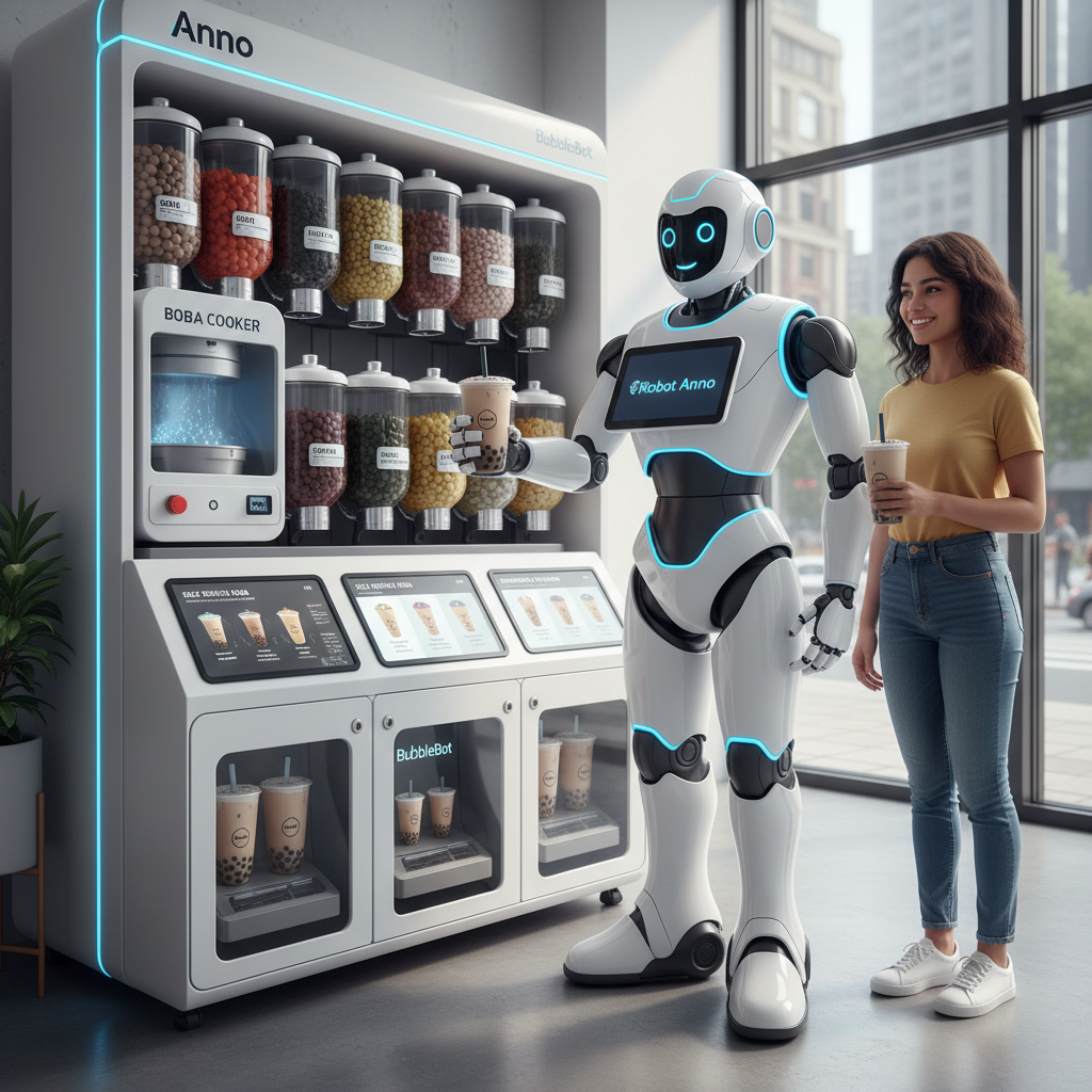 Bubble tea machine/ bubble tea robot/ bubble tea robot vending machine/boba tea vending machine