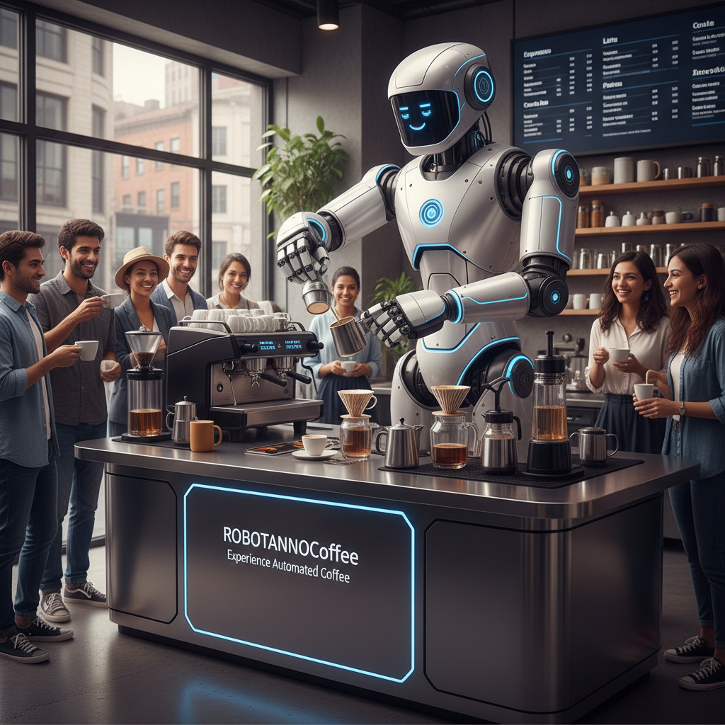 Coffee Robot, Cafe Robot Machine - Robotanno