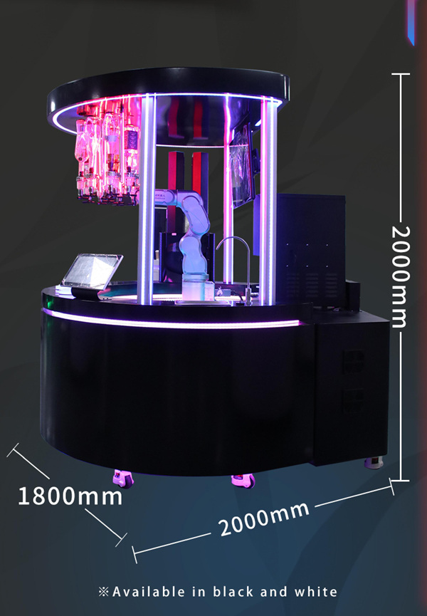 Open cocktail maker with ice maker 1