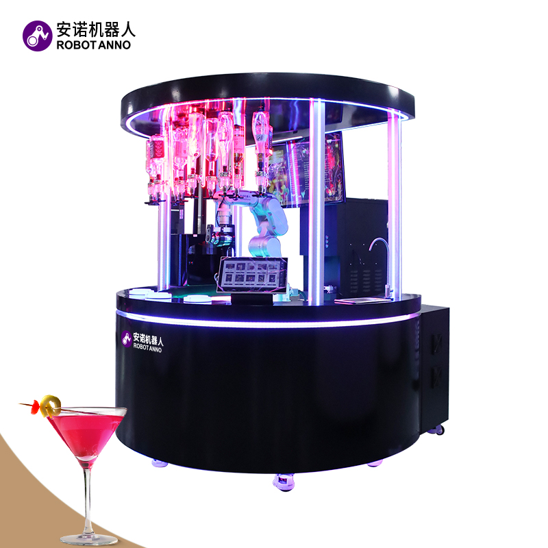 Open cocktail maker with ice maker black 2