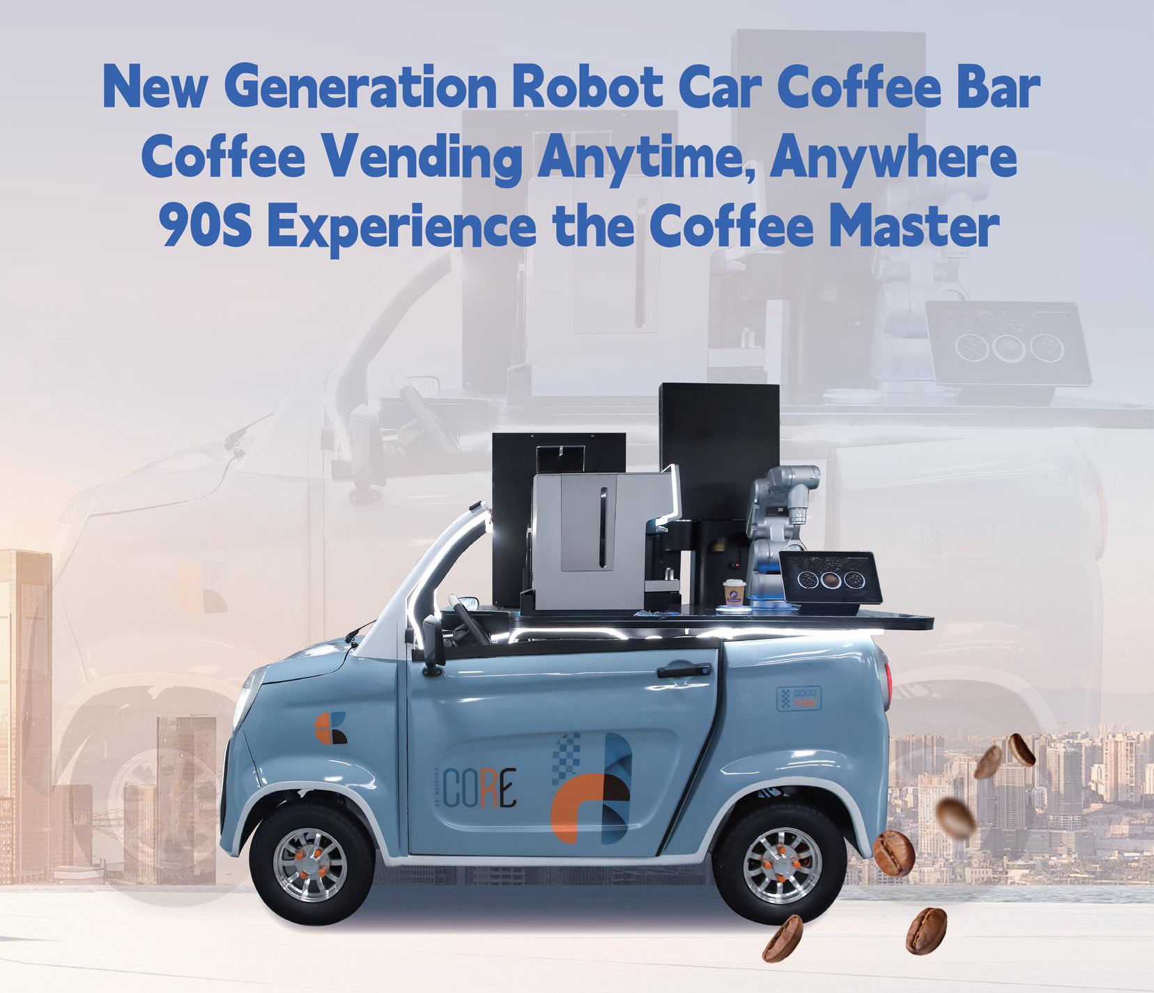 Robot Car Coffee Bar Detail 11