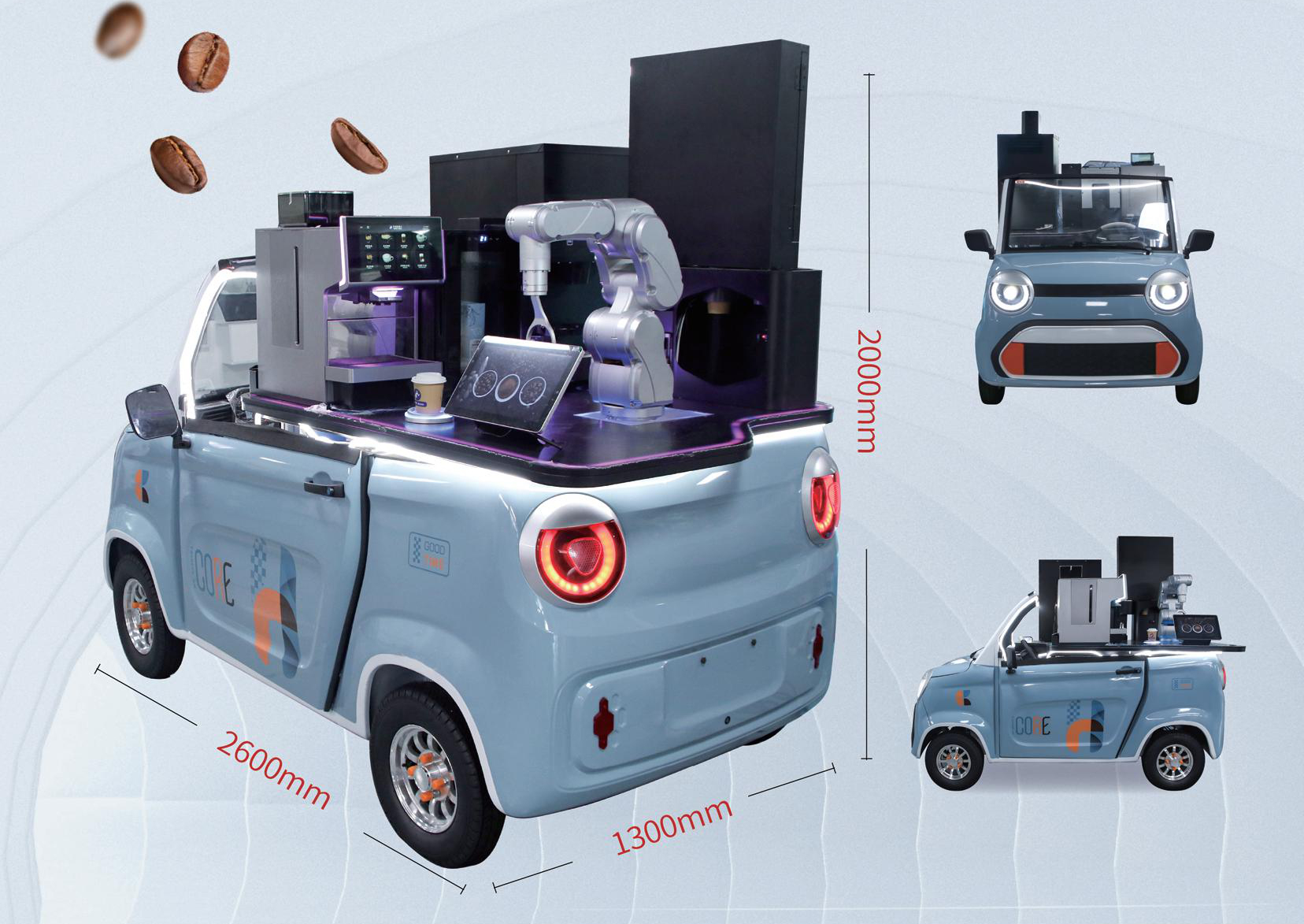 Robot Car Coffee Bar Detail 3