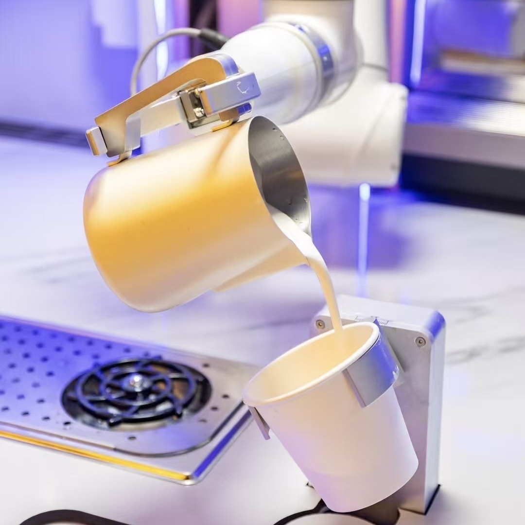 Close-up of latte art