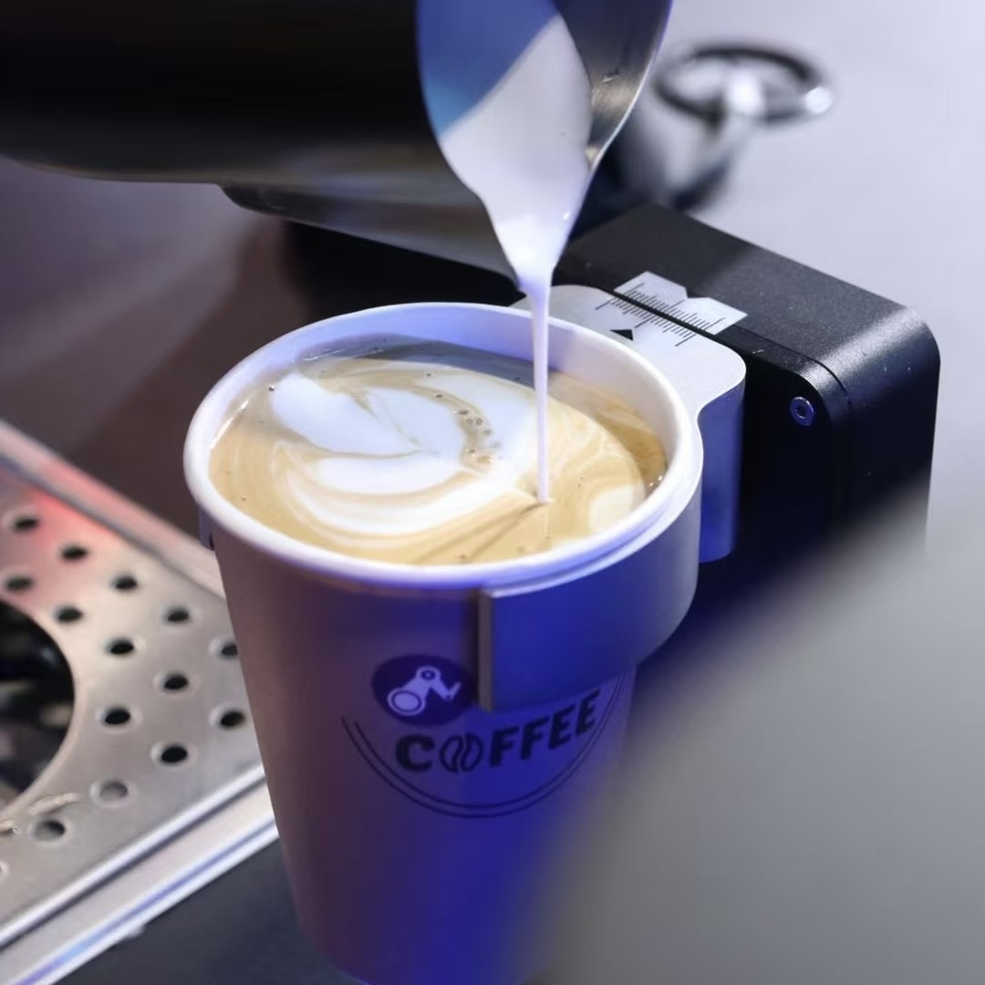 Robot preparing a drink