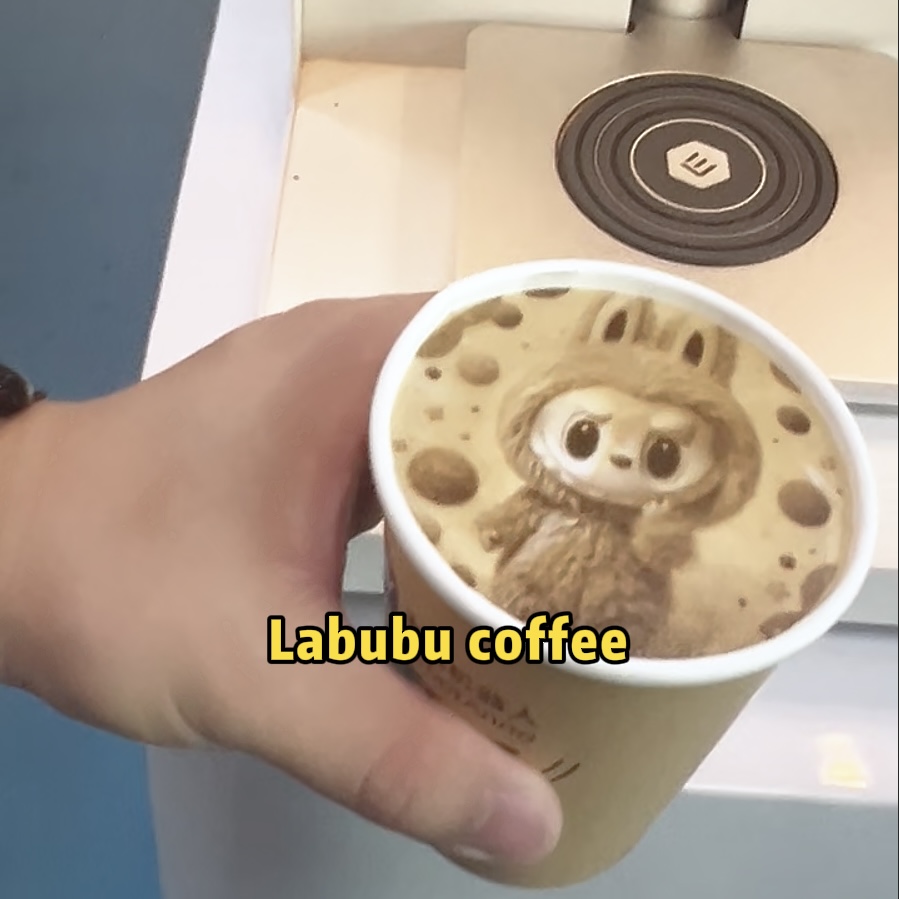 Revolutionize Coffee with Labubu Latte Art: AI Robot Coffee Bar is Here!