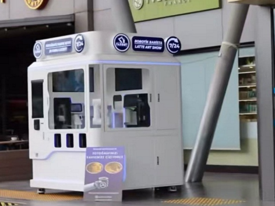 Anno AI Latte Art Robotic Kiosks Debut at Arasta Park, Istanbul