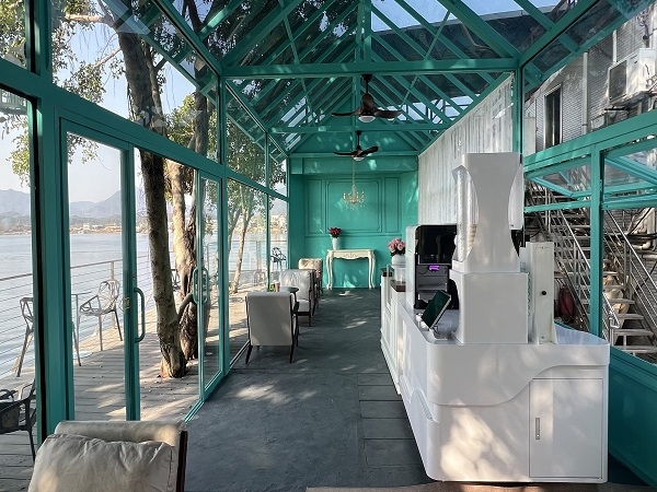 AI Robot Coffee helps Qingyuan Wuyi Pier Café, one set of equipment...