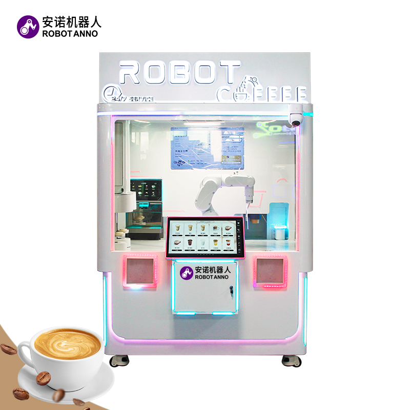 Máquina expendedora de café móvil con IA disponible las 24 horas | Master Cafe Robot | Soluciones de café automatizadas