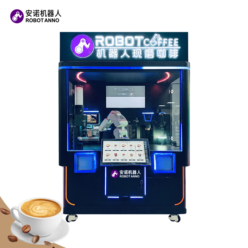 NUEVA máquina expendedora de café robot con IA móvil 24 horas Master Cafe
