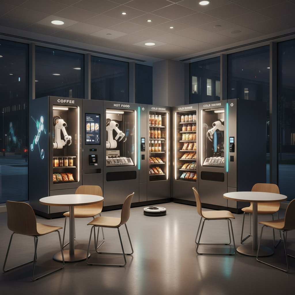 Automated Cafe For 24h Hospitals