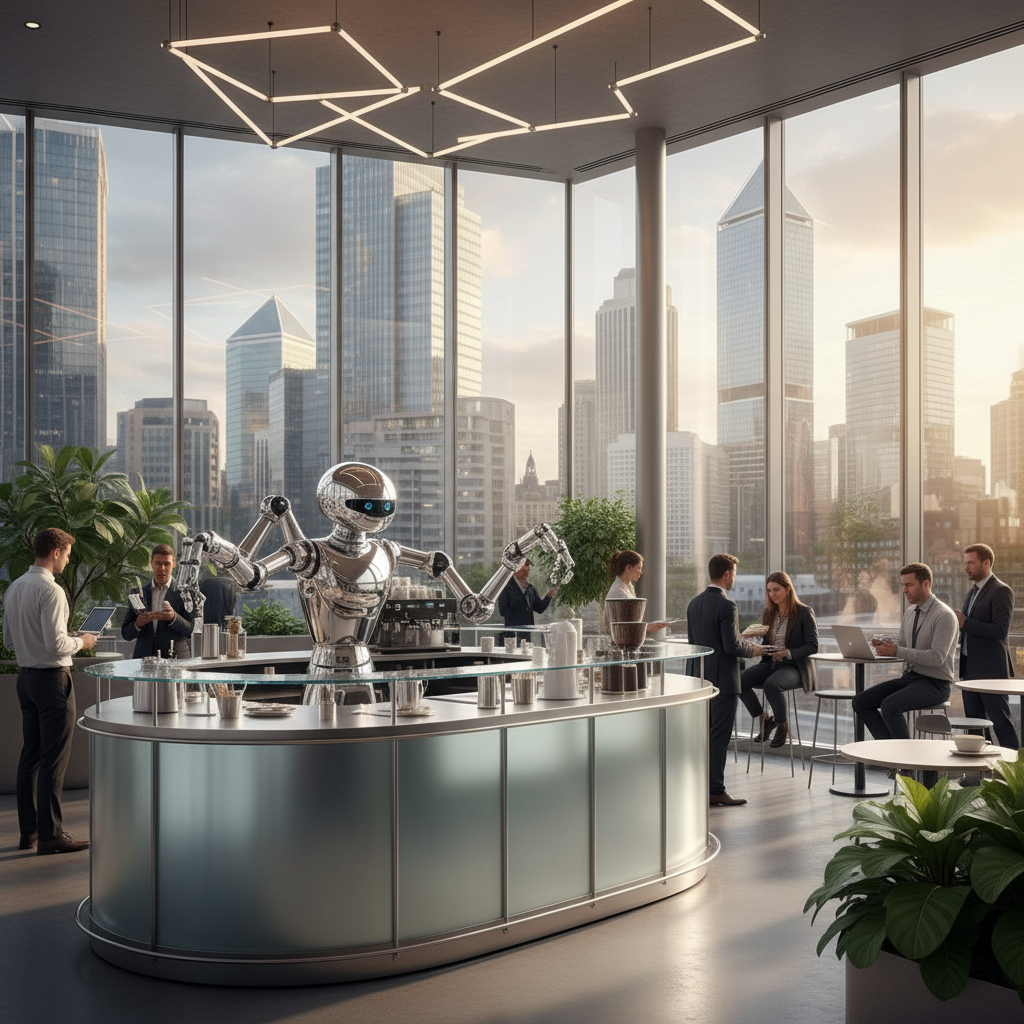 Cafe Robot For Canary Wharf