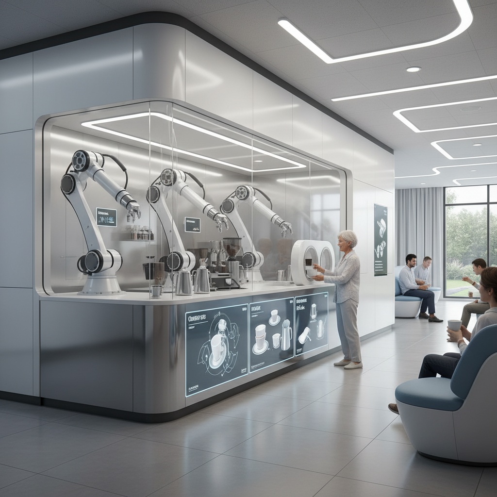 Robotic Coffee Shop For Dental Hospital Halls