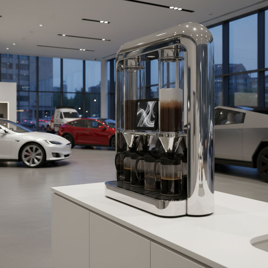 Self-cleaning Coffee Machine For Tesla 4S Stores