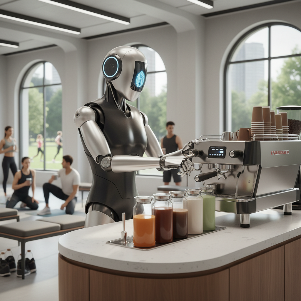 Coffee Robot Barista For Equinox Gyms