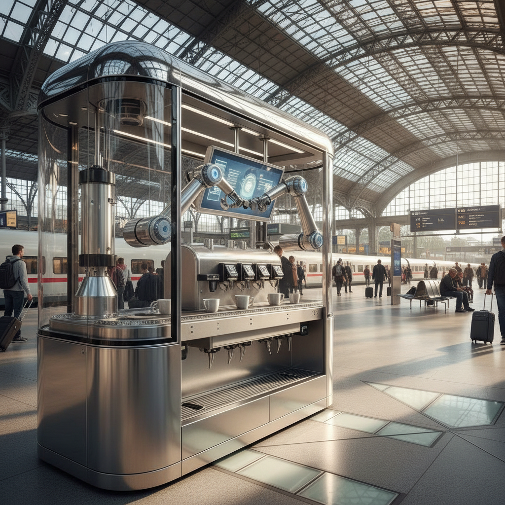 Robotic Coffee Machine For Berlin Central Station