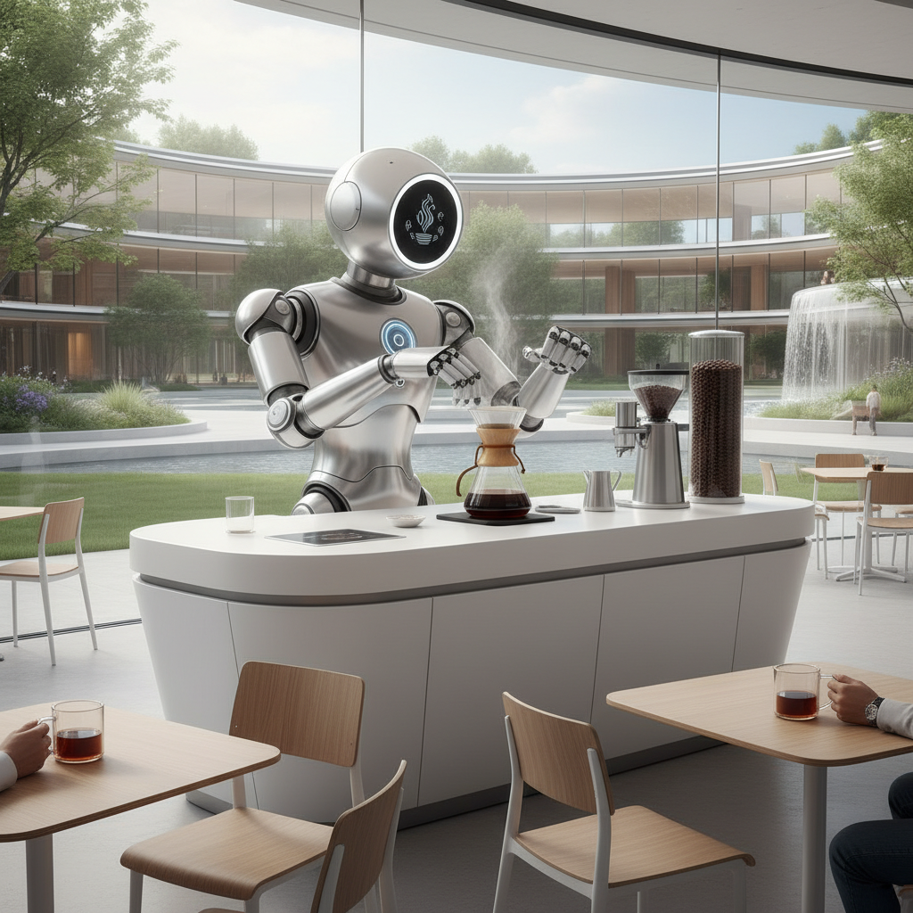 Coffee Robot Machine For Apple Park Visitor Centers