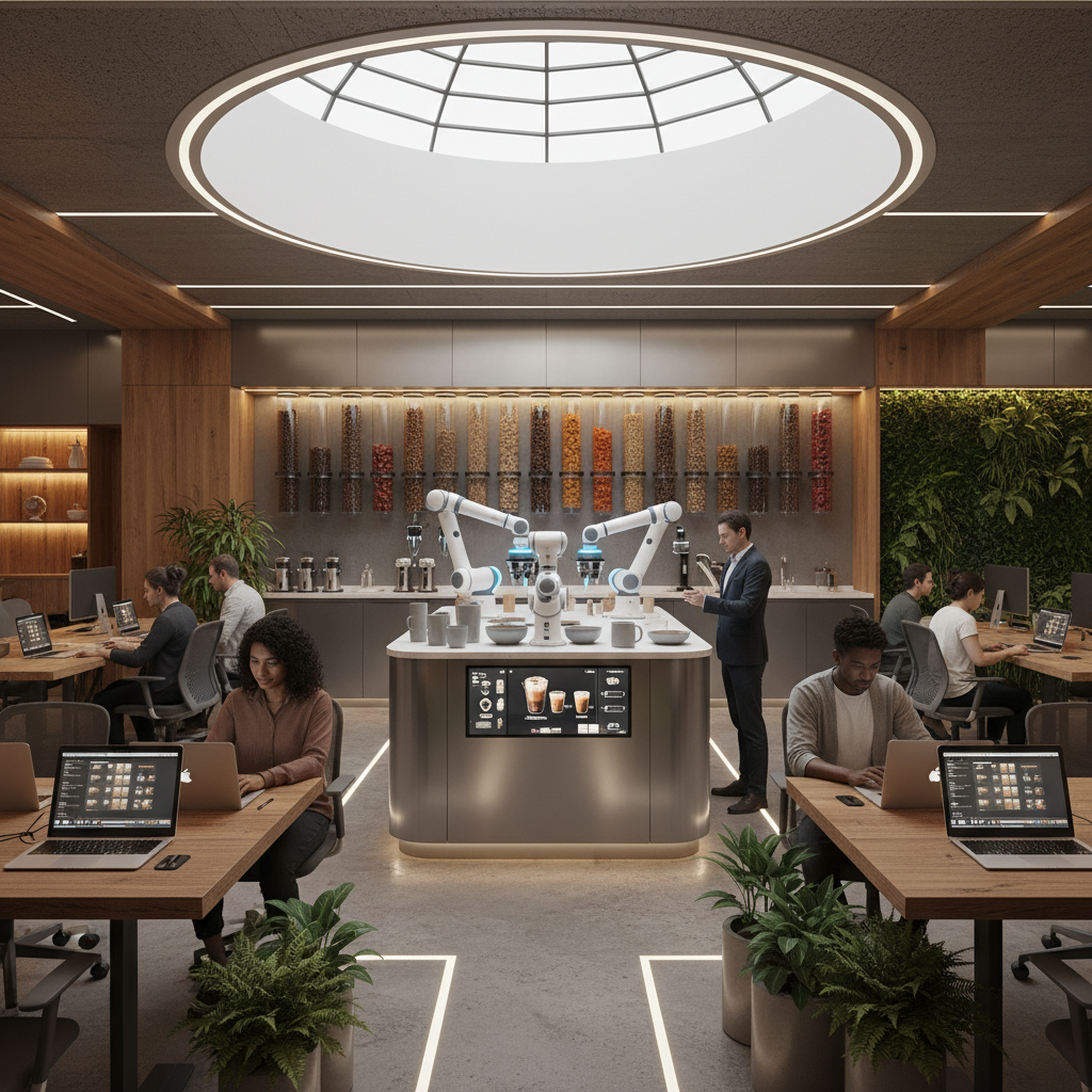 Automated Cafe For Co-working Spaces
