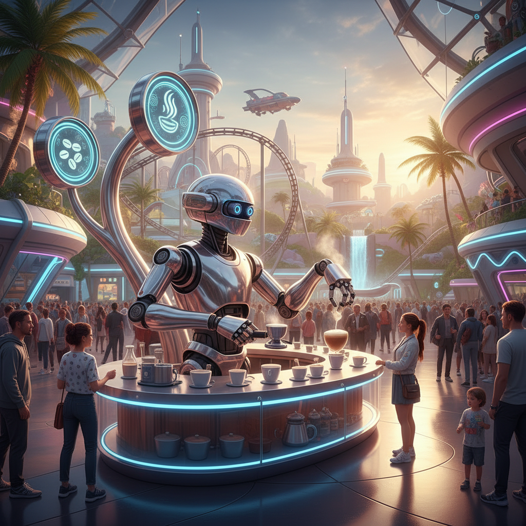 Espresso Robot For Attractions