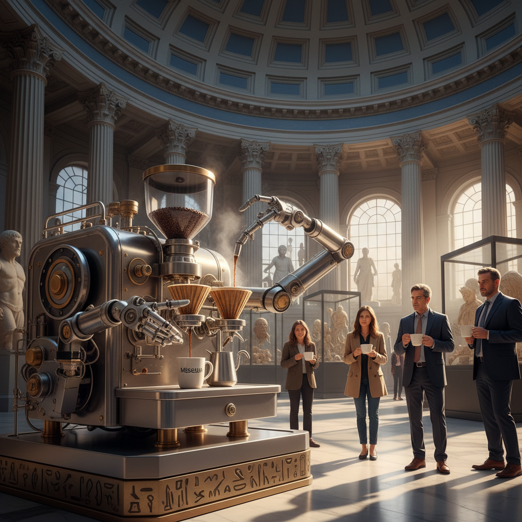 Coffee Robot Machine For National Museums