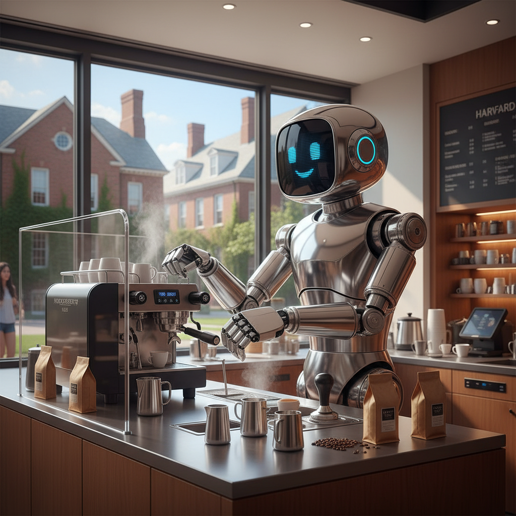 Coffee Robot Barista For Harvard University Campus