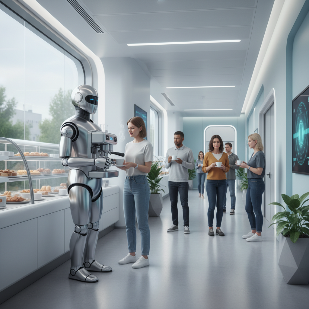 Cafe Robot For Dental Hospital Halls