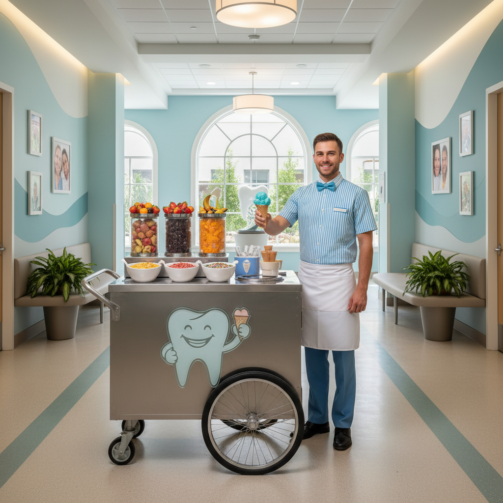 Ice Cream Server For Dental Hospital Halls
