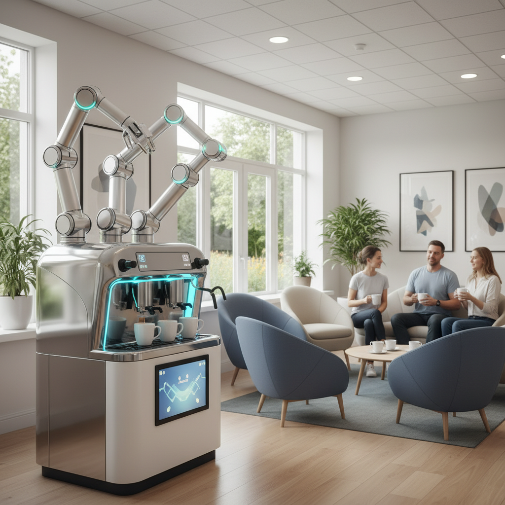 Robot Coffee Machine For Cancer Treatment Centers