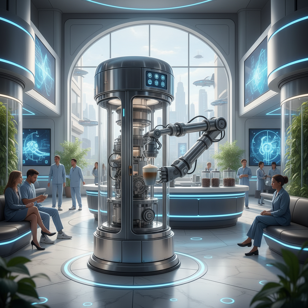 Coffee Robot Machine For Hospital-lobby