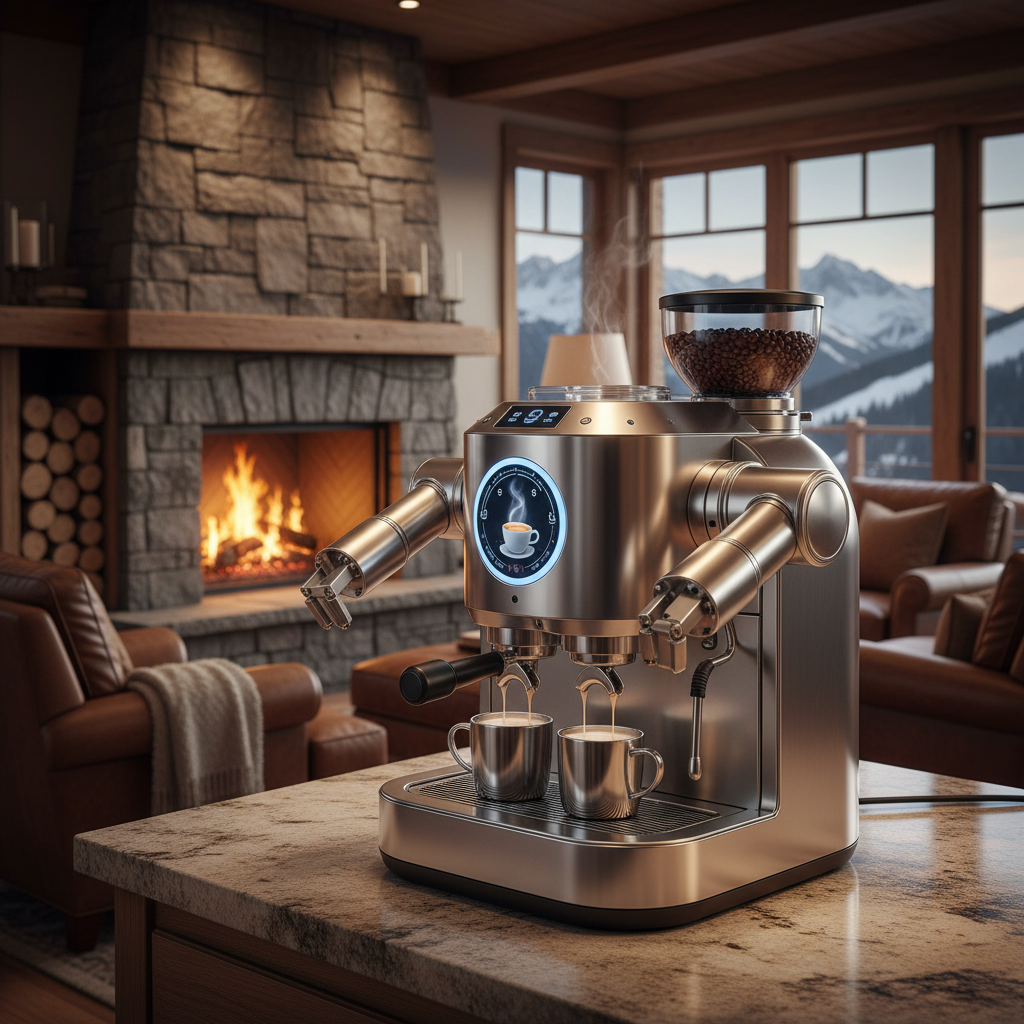 Robot Espresso Machine For Ski Resort Lodges